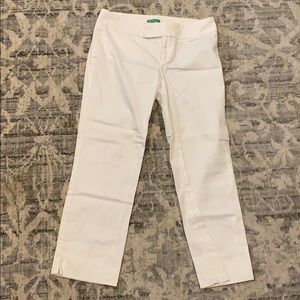 Lilly Pulitzer white cropped Capri pant